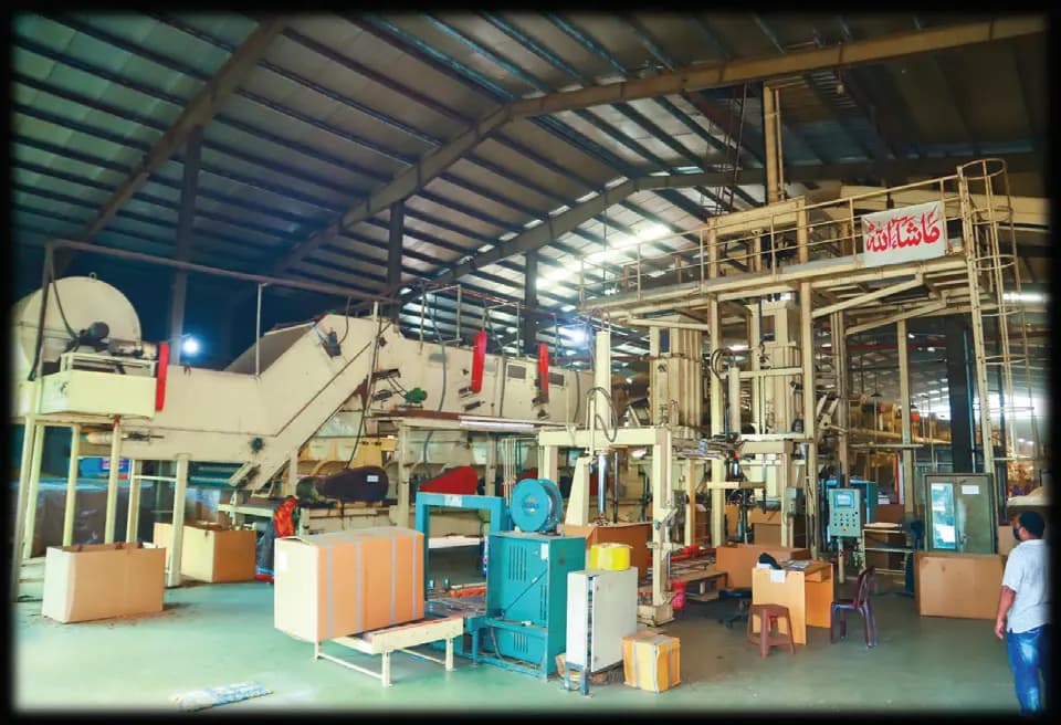 GLTCL threshing and processing hall